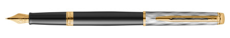 Waterman Hemisphere Reflections of Paris Fountain Pen - Deluxe Black